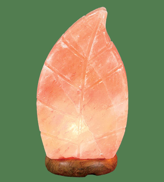 Himalayan Salt Lamp Pink Leaf